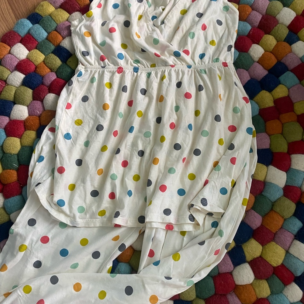Garnet hill green cotton crop pajamas